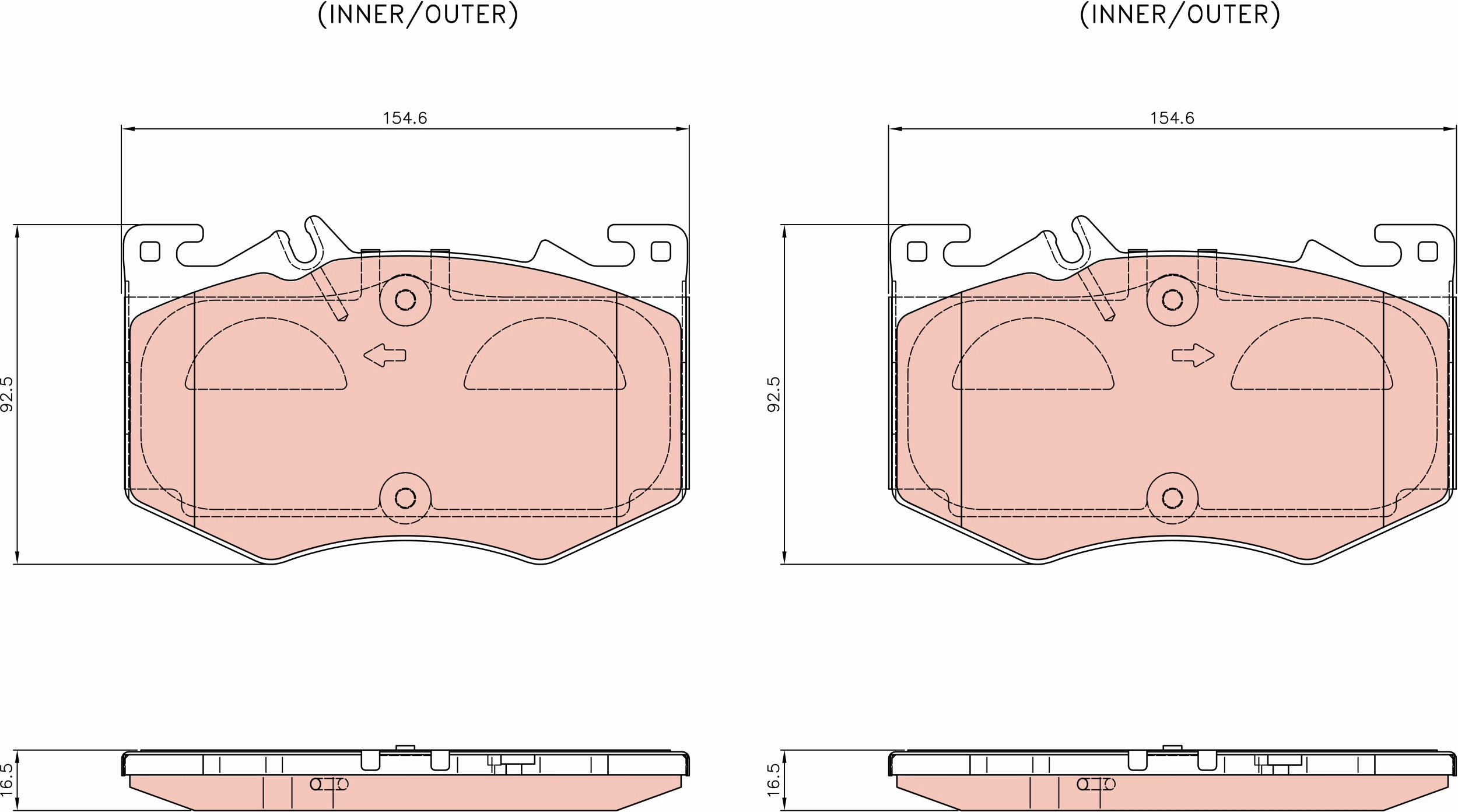 Brake Pad Set, disc brake (GDB8375)
