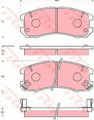 Brake Pad Set, disc brake (GDB7077)