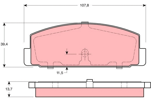 Brake Pad Set, disc brake (GDB3194)