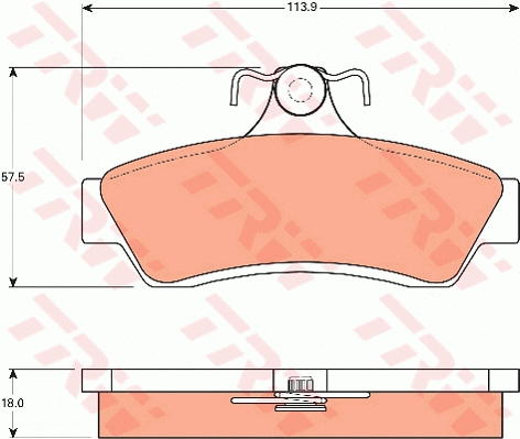 Brake Pad Set, disc brake (GDB7586)