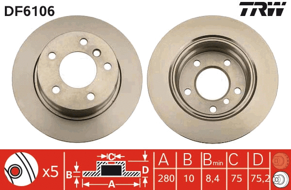 Brake Disc (DF6106)
