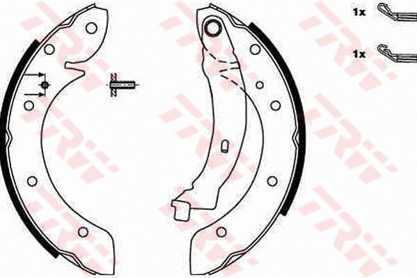 Brake Shoe Set (GS8620)