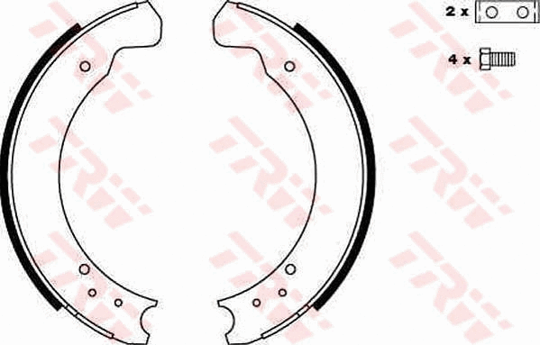 Brake Shoe Set (GS6075)