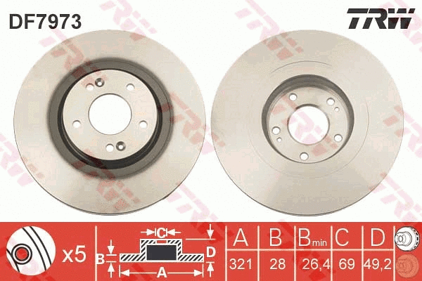 Brake Disc (DF7973)