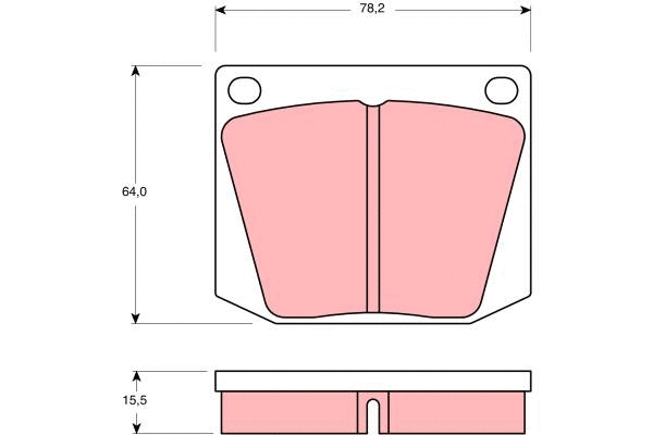 Brake Pad Set, disc brake (GDB541)