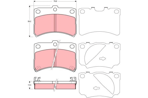 Brake Pad Set, disc brake (GDB3219)