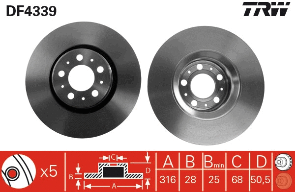 Brake Disc (DF4339)