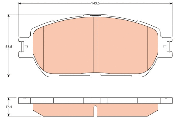 Brake Pad Set, disc brake (GDB3612)