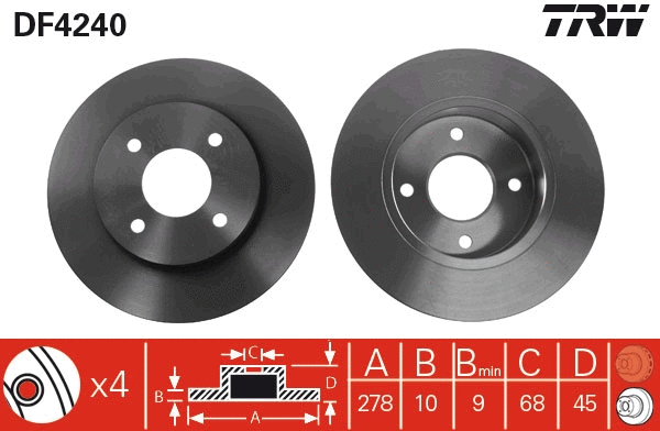 Brake Disc (DF4240)