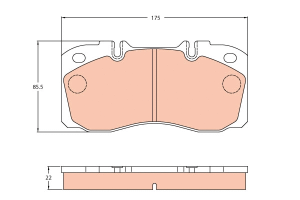 Brake Pad Set, disc brake (GDB5068)