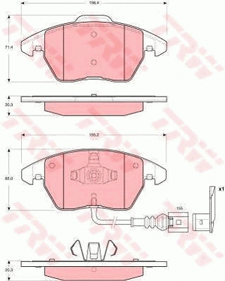 Brake Kit, disc brake (GTD1142)