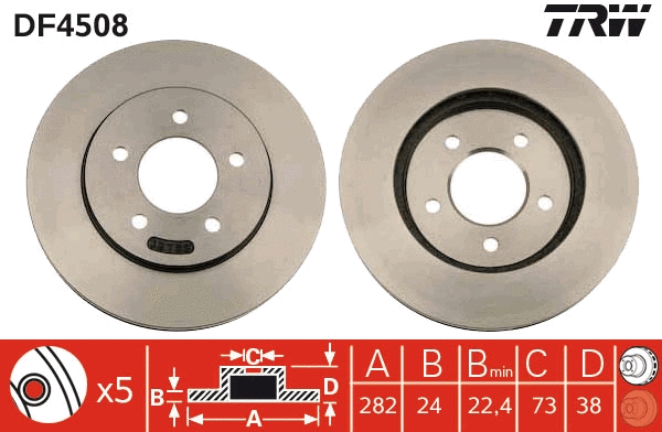Brake Disc (DF4508)