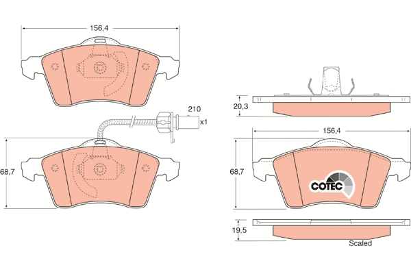 Brake Pad Set, disc brake (GDB1391)