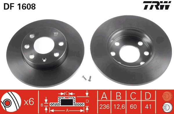 Brake Disc (DF1608)