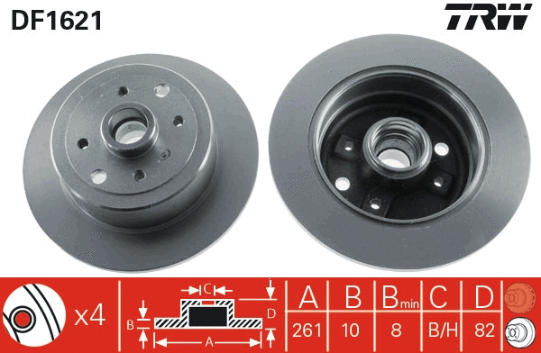 Brake Disc (DF1621)