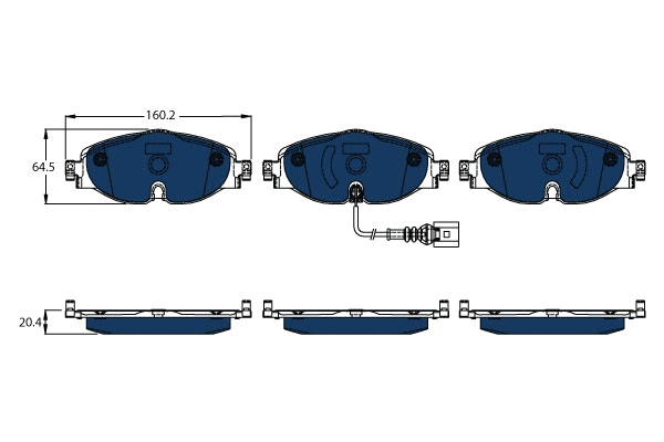 Brake Pad Set, disc brake (GDB1956BTE)