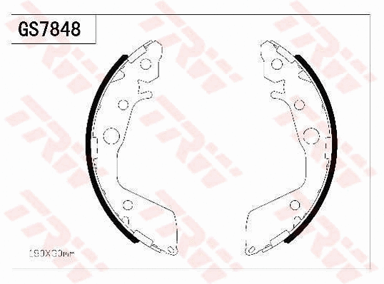 Brake Shoe Set (GS7848)