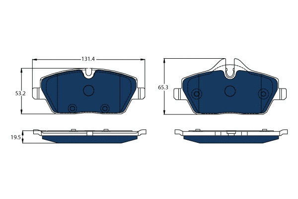Brake Pad Set, disc brake (GDB2038BTE)