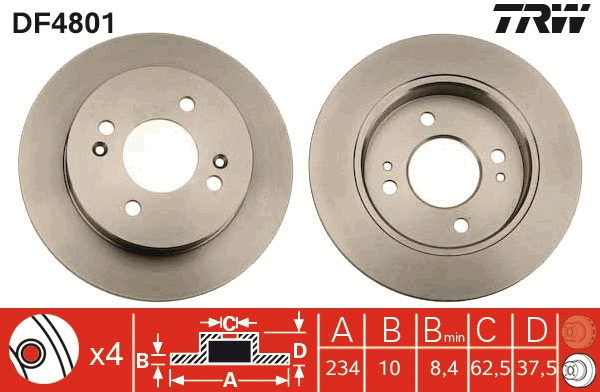 Brake Disc (DF4801)