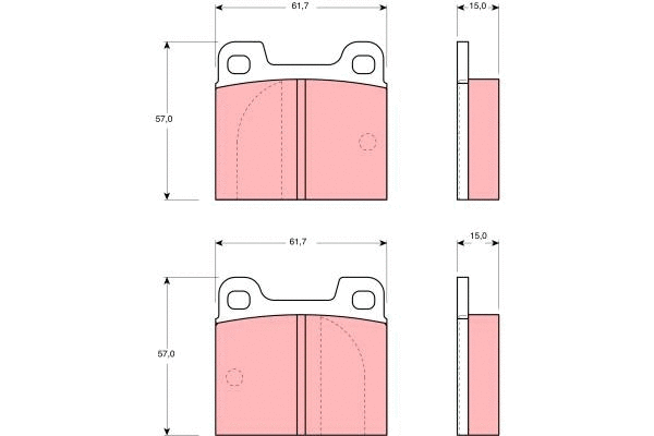 Brake Pad Set, disc brake (GDB142)