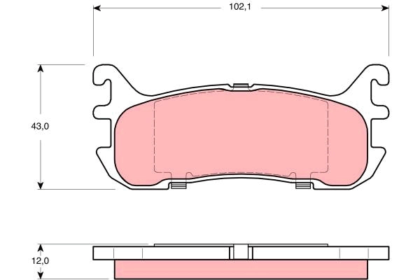 Brake Pad Set, disc brake (GDB3319DT)