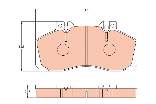 Brake Pad Set, disc brake (GDB5050)