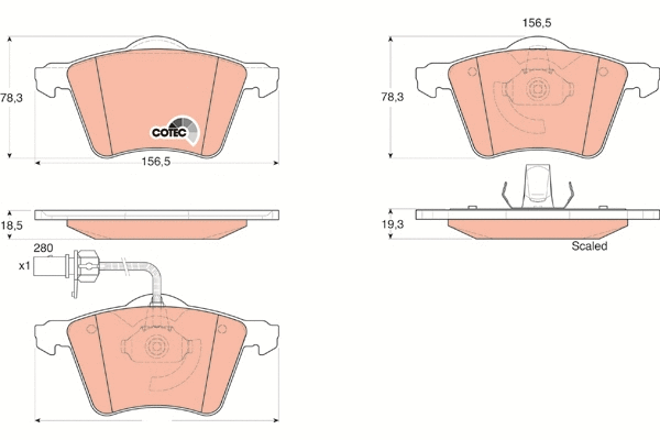 Brake Pad Set, disc brake (GDB1538)