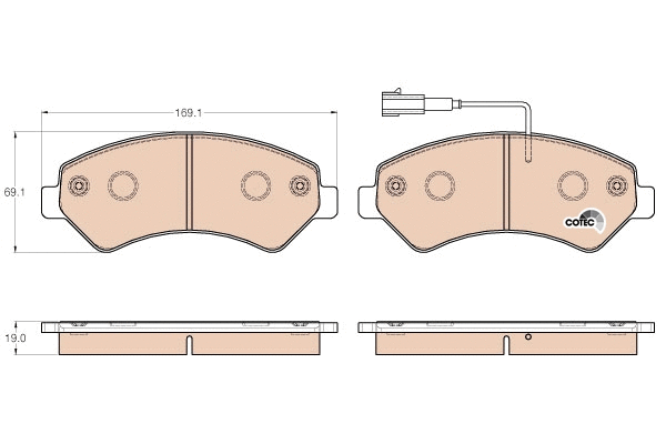 Brake Pad Set, disc brake (GDB1982)