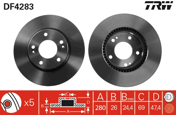 Brake Disc (DF4283)