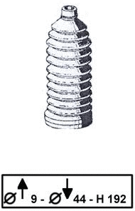 Bellow Kit, steering (JBE135)