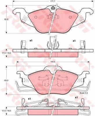 Brake Kit, disc brake (GTD1081)