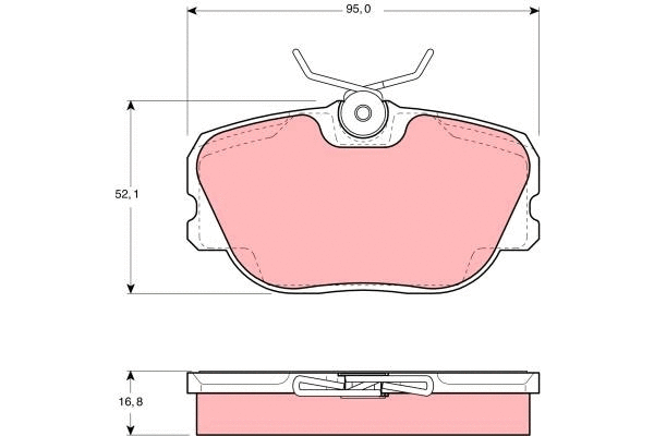 Brake Pad Set, disc brake (GDB460)