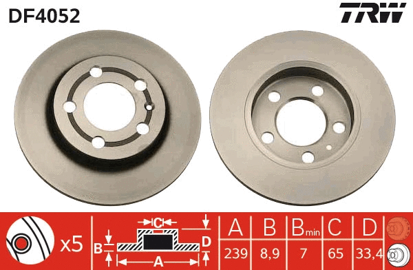 Brake Disc (DF4052)