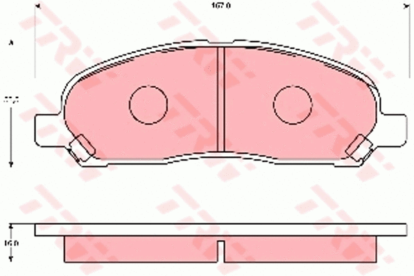 Brake Pad Set, disc brake (GDB7113)