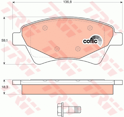 Brake Kit, disc brake (GTD1201)