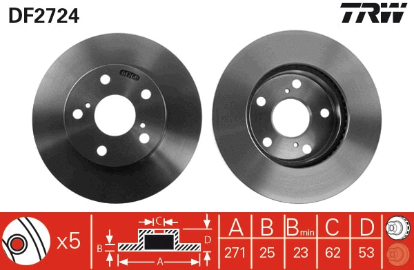 Brake Disc (DF2724)