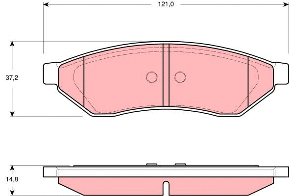 Brake Pad Set, disc brake (GDB3346)