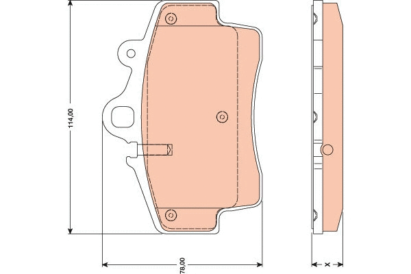 Brake Pad Set, disc brake (GDB1756)