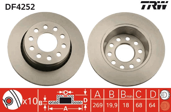 Brake Disc (DF4252)