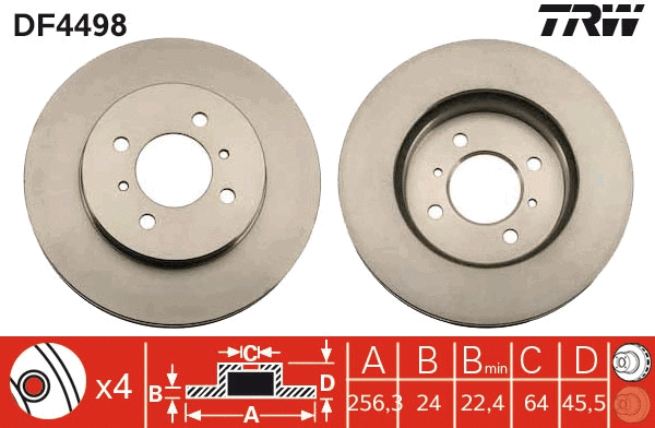 Brake Disc (DF4498)