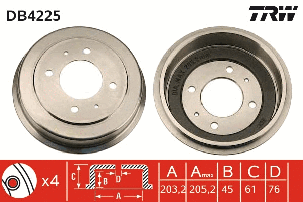 Brake Drum (DB4225)