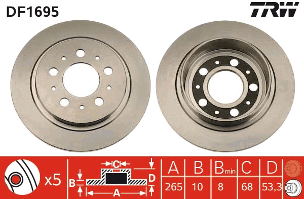 Brake Disc (DF1695)