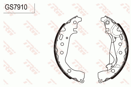 Brake Shoe Set (GS7910)