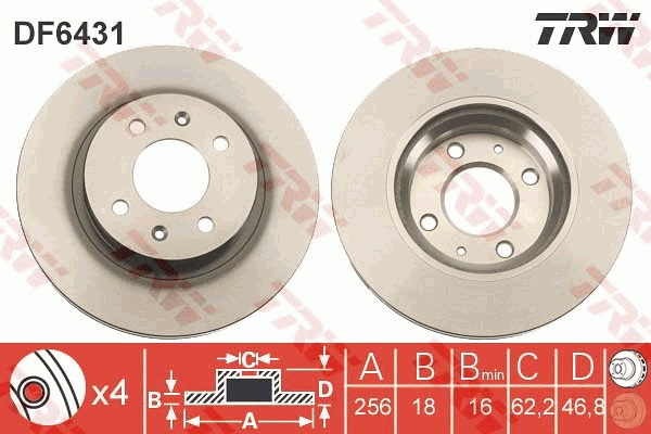Brake Disc (DF6431)
