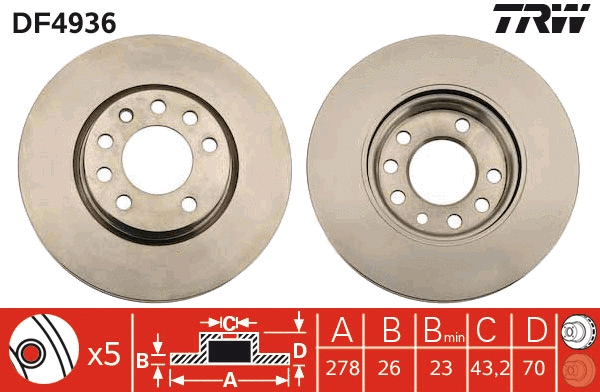 Brake Disc (DF4936)