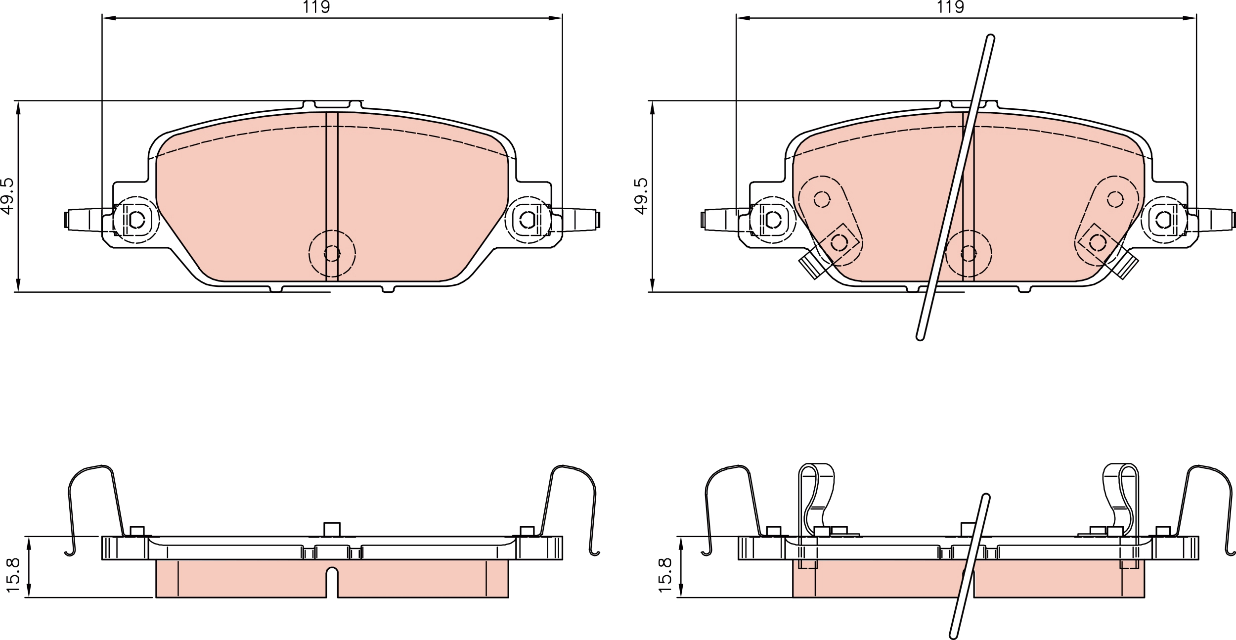 Brake Pad Set, disc brake (GDB8991AT)