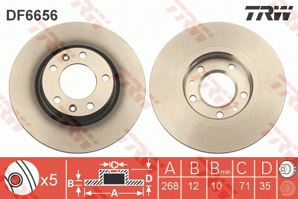 Brake Disc (DF6656)