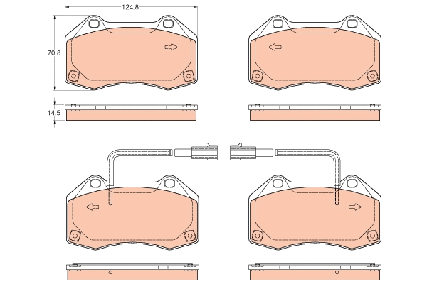 Brake Pad Set, disc brake (GDB2049)