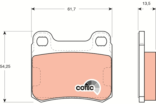 Brake Pad Set, disc brake (GDB294)