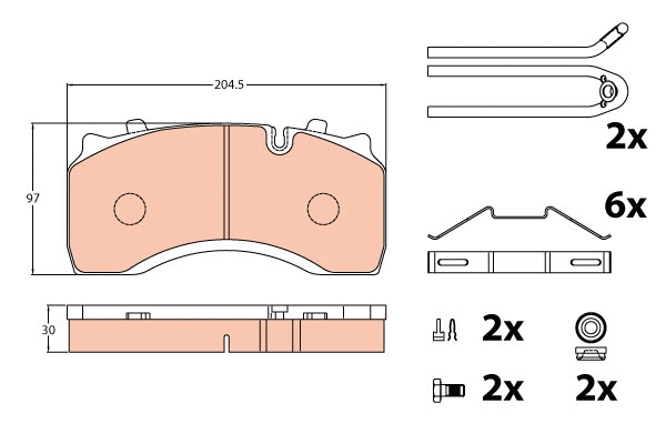 Brake Pad Set, disc brake (GDB5084)